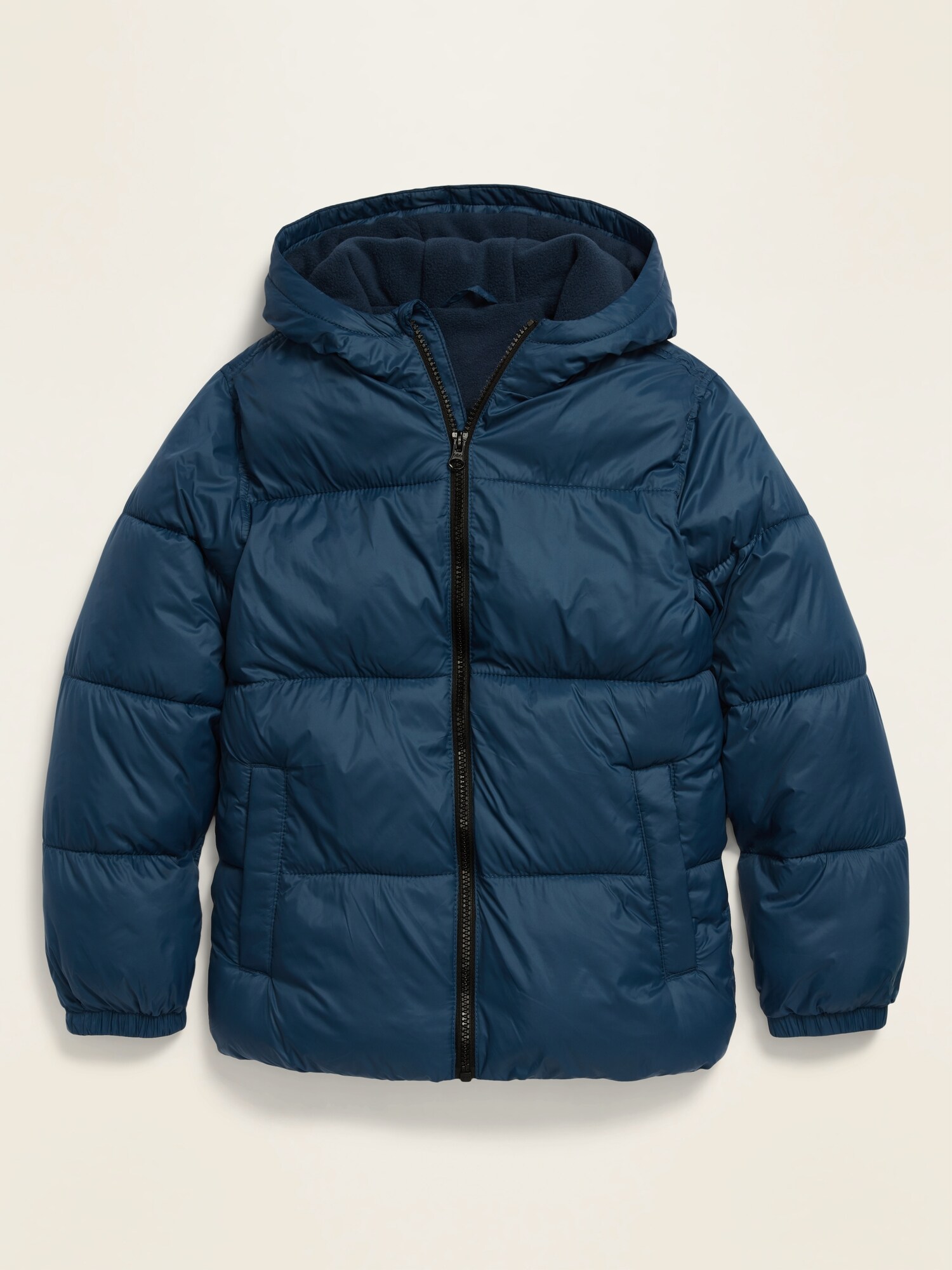 Frost-Free Hooded Nylon Puffer Jacket for Boys