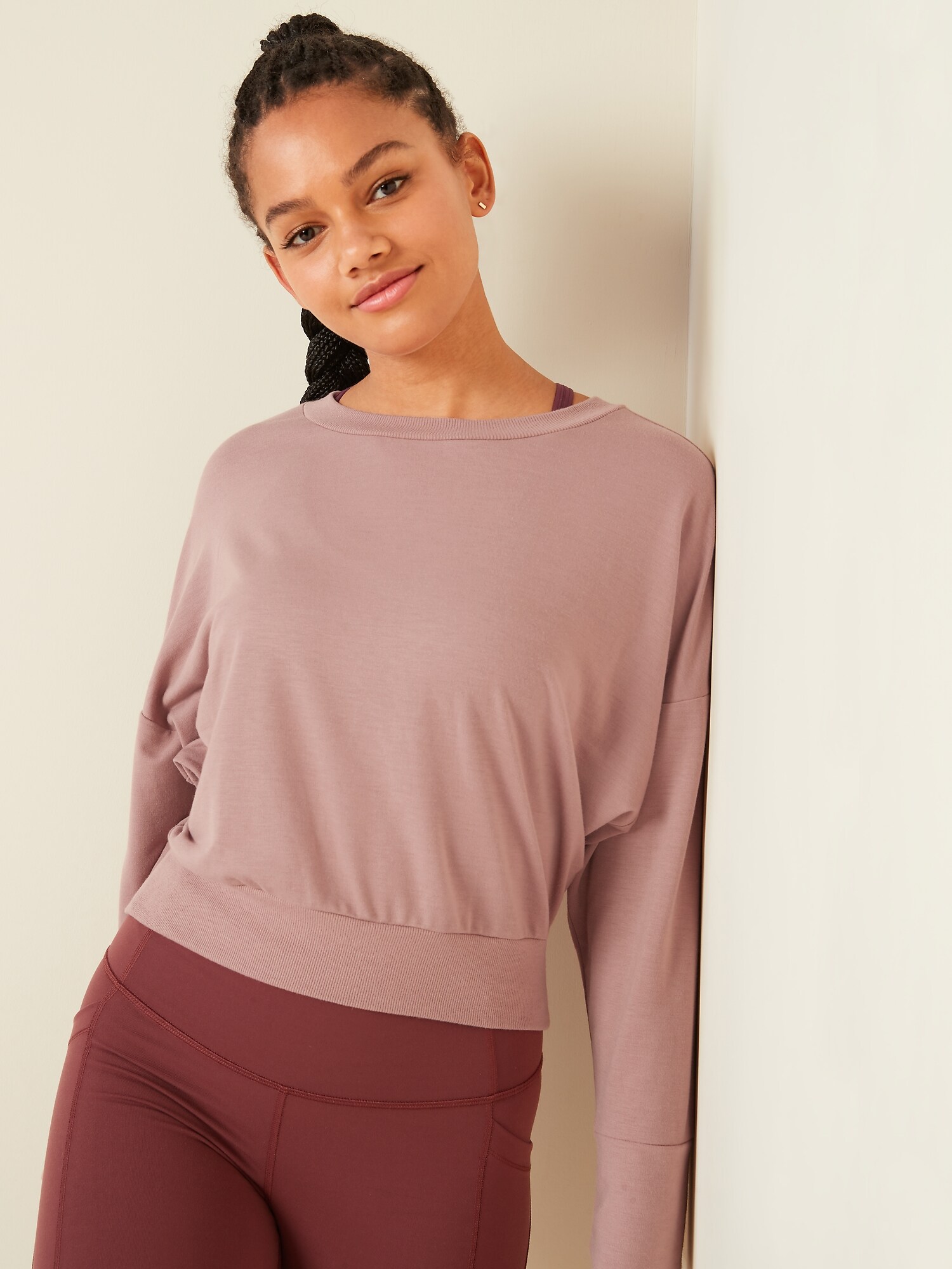 bell sleeve sweatshirt