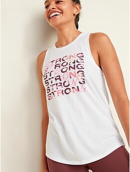 Graphic Muscle Tank Top for Women