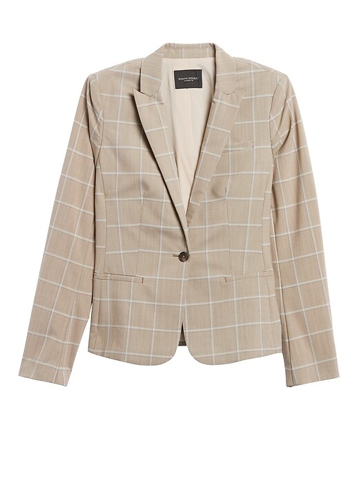 Classic-Fit Washable Wool-Blend Blazer | Banana Republic