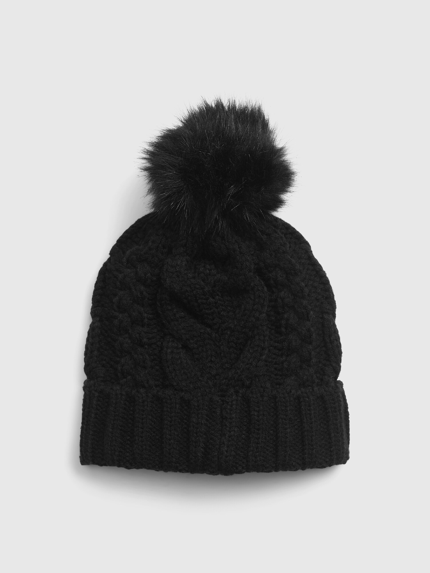 kids cable knit hat