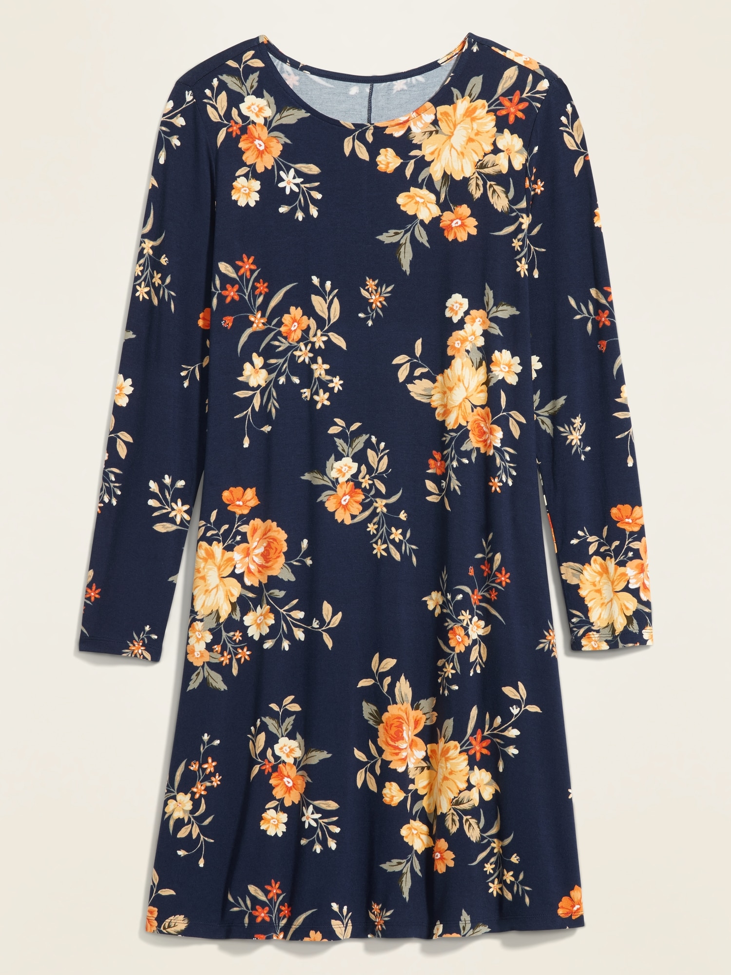 JerseyKnit LongSleeve Swing Dress for Women Old Navy