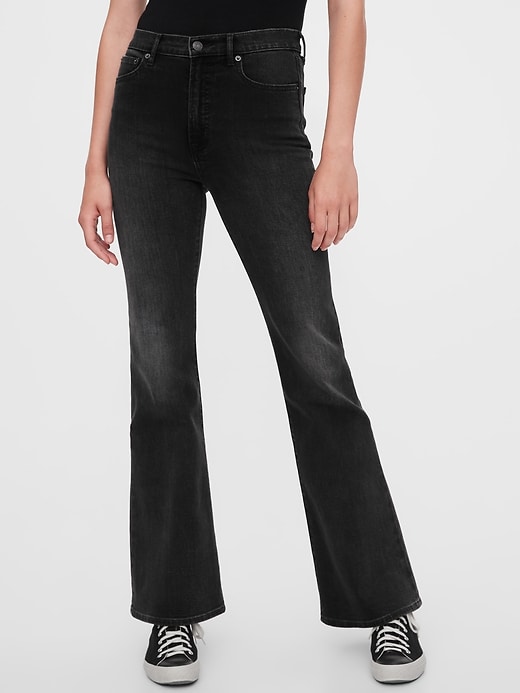 High Rise Flare Jeans with Secret Smoothing Pockets