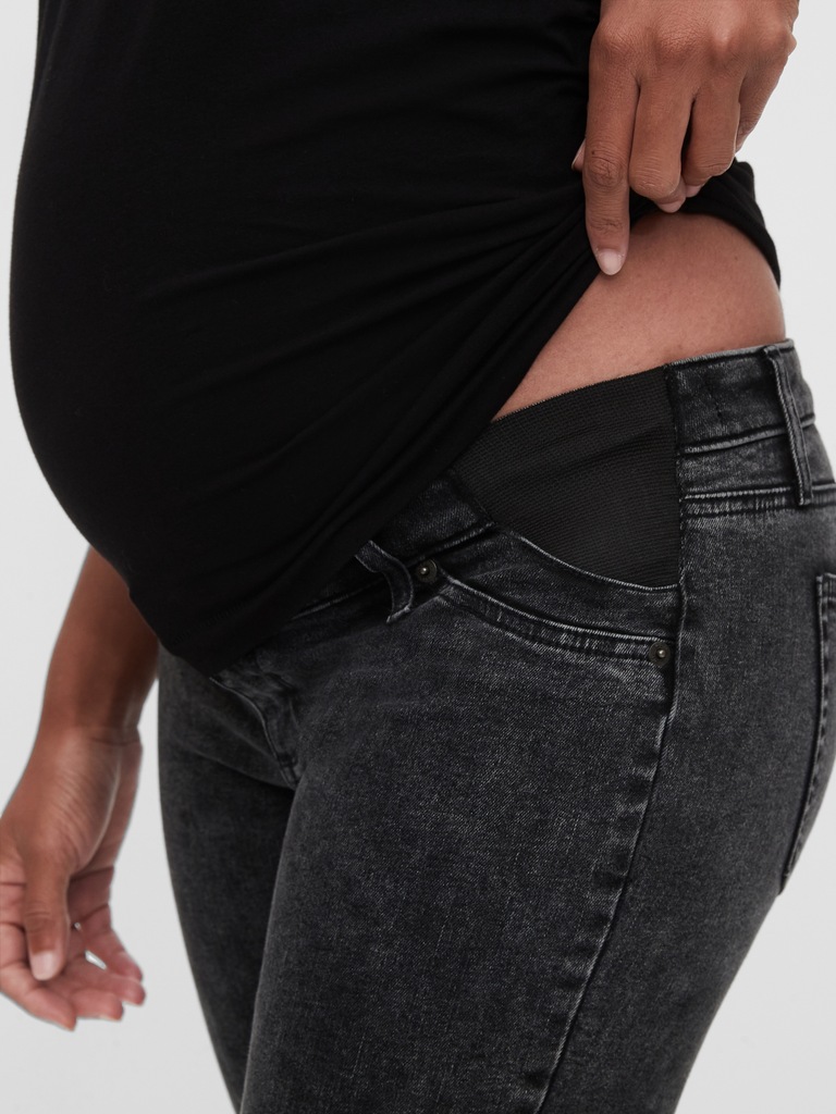 Maternity Inset Panel Skinny Jeans