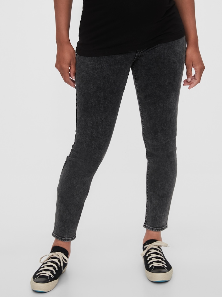 Maternity Inset Panel Skinny Jeans