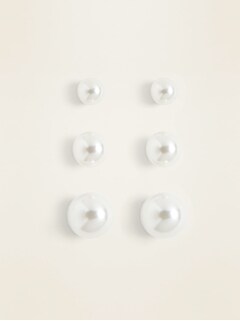 old navy pearl earrings