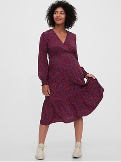 gap maternity velvet dress