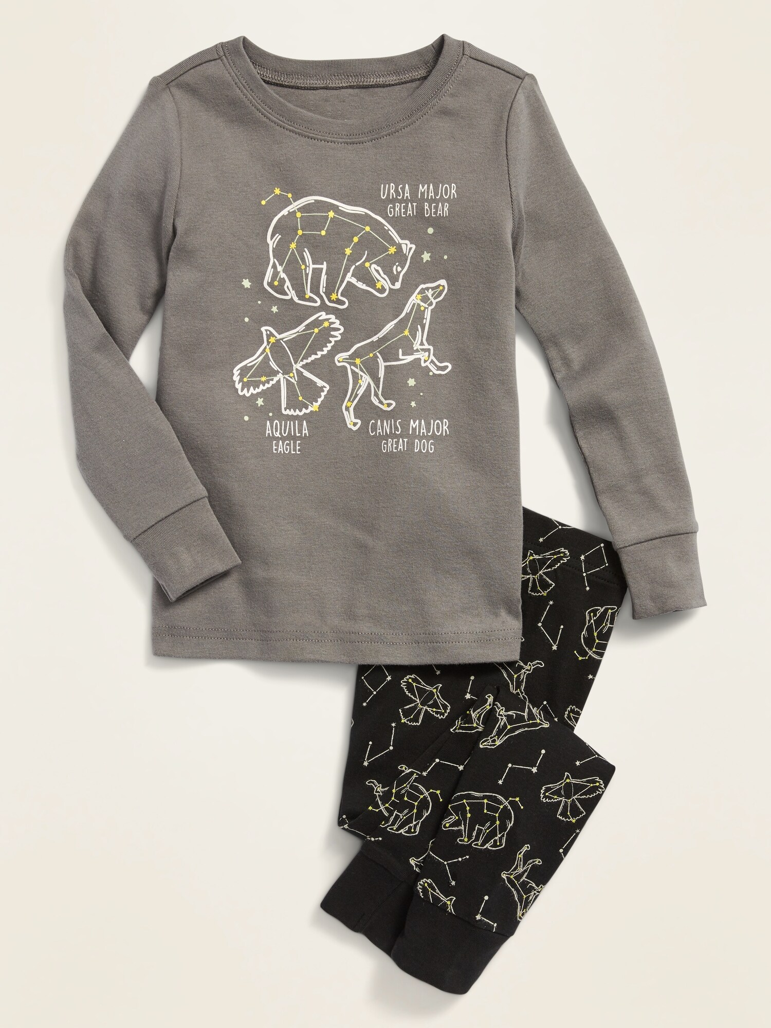 Constellation Graphic Pajama Set for Toddler & Baby