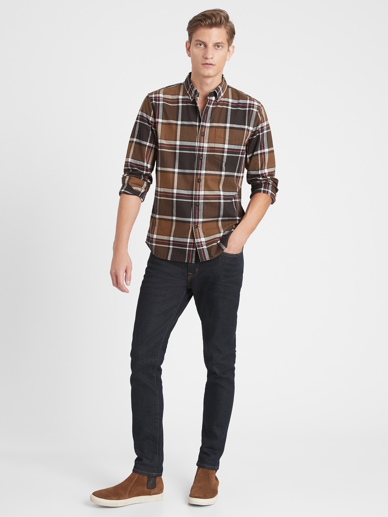 mens slim fit untucked shirts