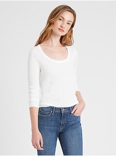 banana republic womens long sleeve t shirts