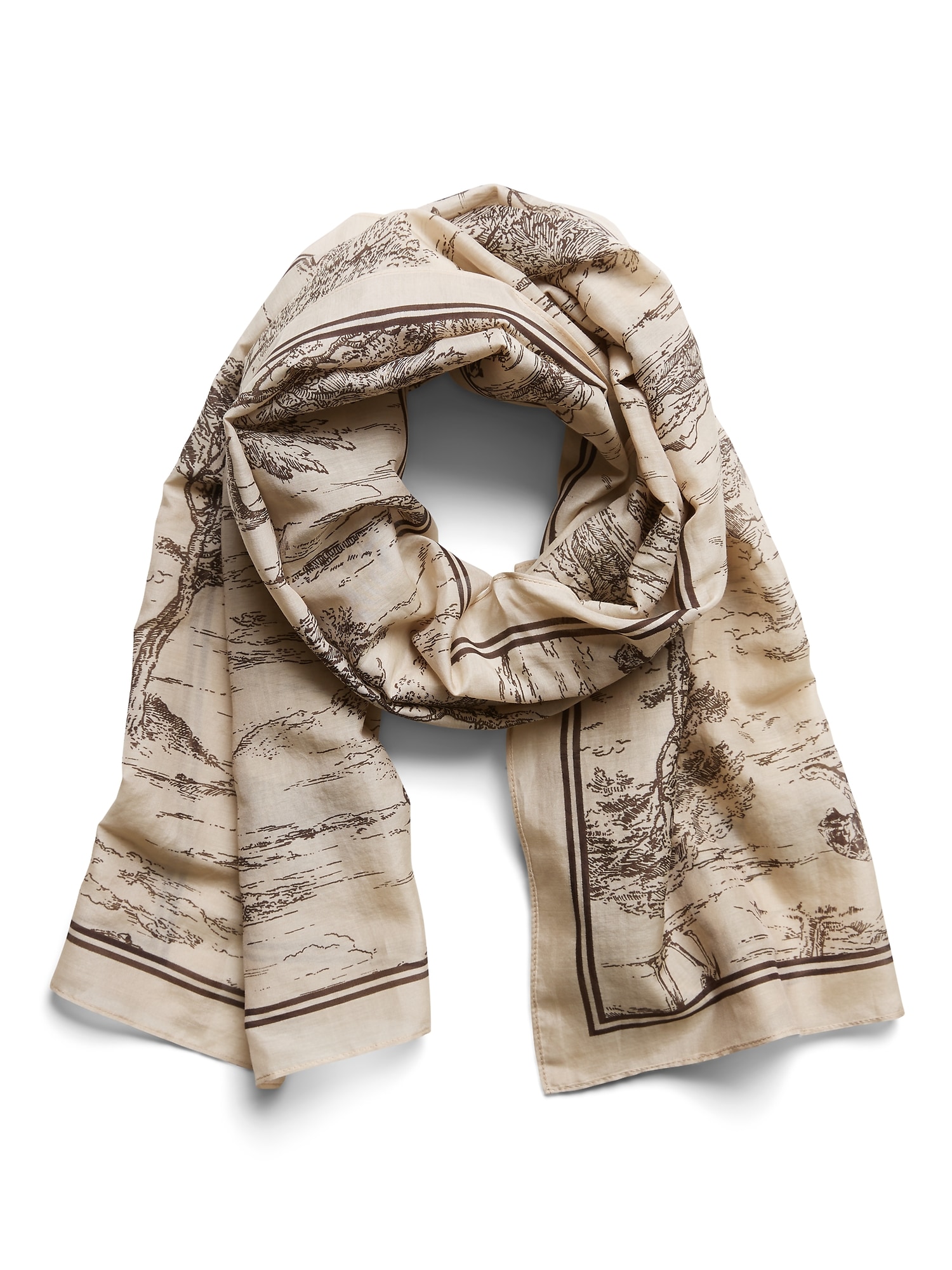 cotton silk scarf