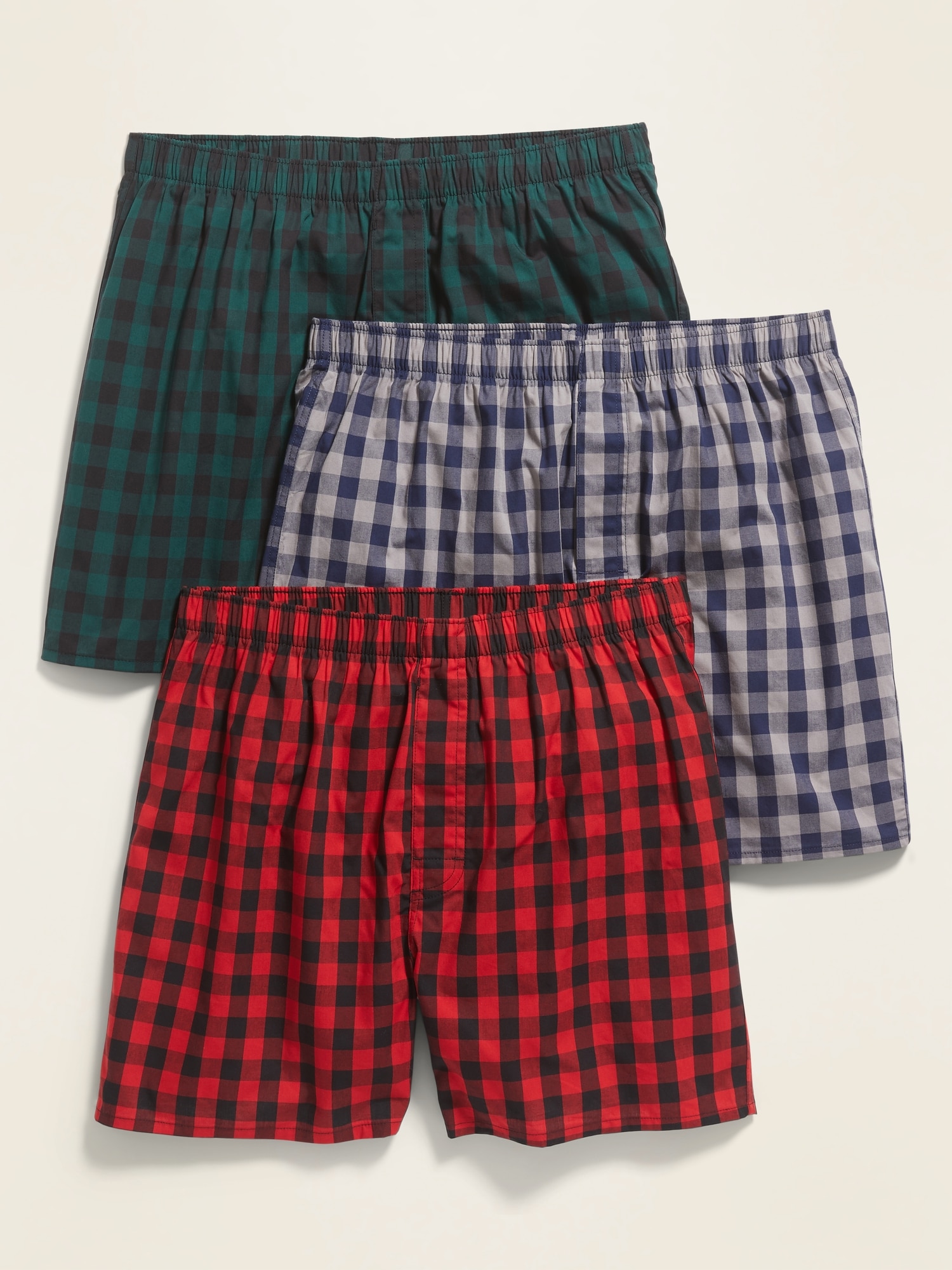 Patterned Poplin Boxers 3-Pack for Men | Old Navy