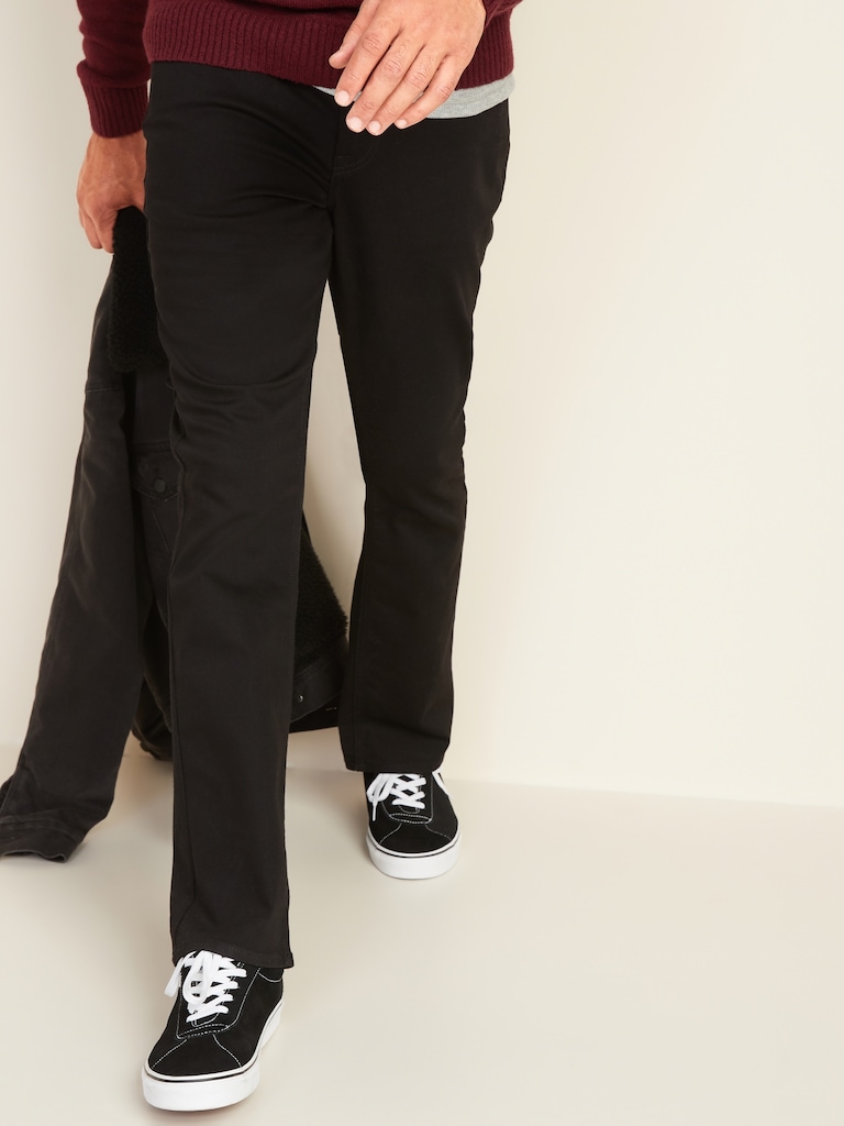 Boot-Cut Built-In Flex Never-Fade Black Jeans