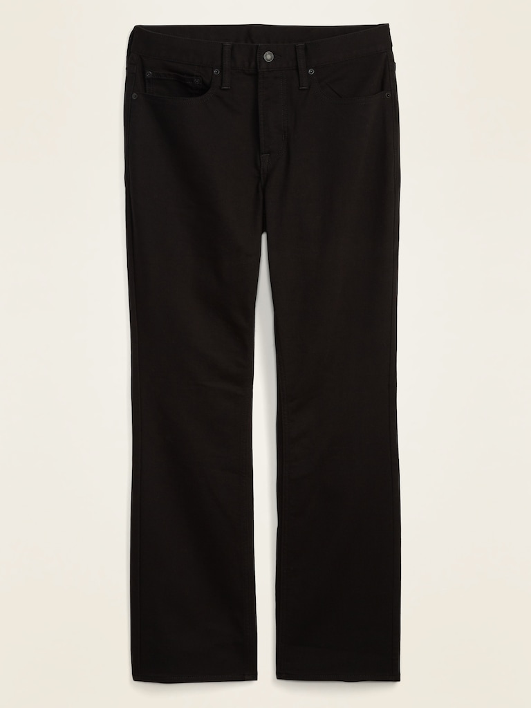 Boot-Cut Built-In Flex Never-Fade Black Jeans
