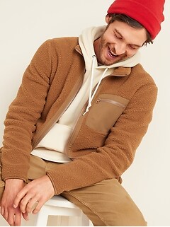 old navy mens sherpa jacket