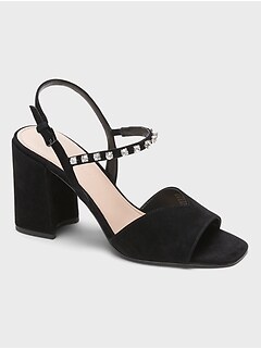 banana republic low block heel bootie
