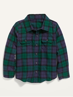 siliteelon Toddler Baby Boys Plaid Flannel Shirt Long Sleeve Button Down Shirts