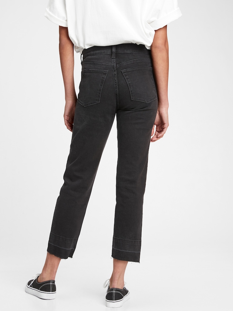 High Rise Cheeky Straight Jeans