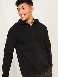 old navy grid fleece hoodie