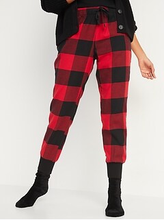 womens red flannel pajama pants
