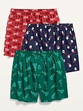 Soft-Washed Christmas Boxer Shorts 3-Pack Gift Set for Men