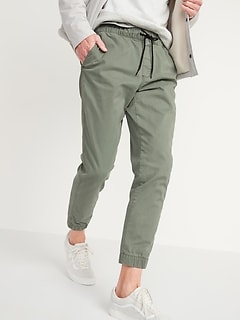 mens khaki joggers tall