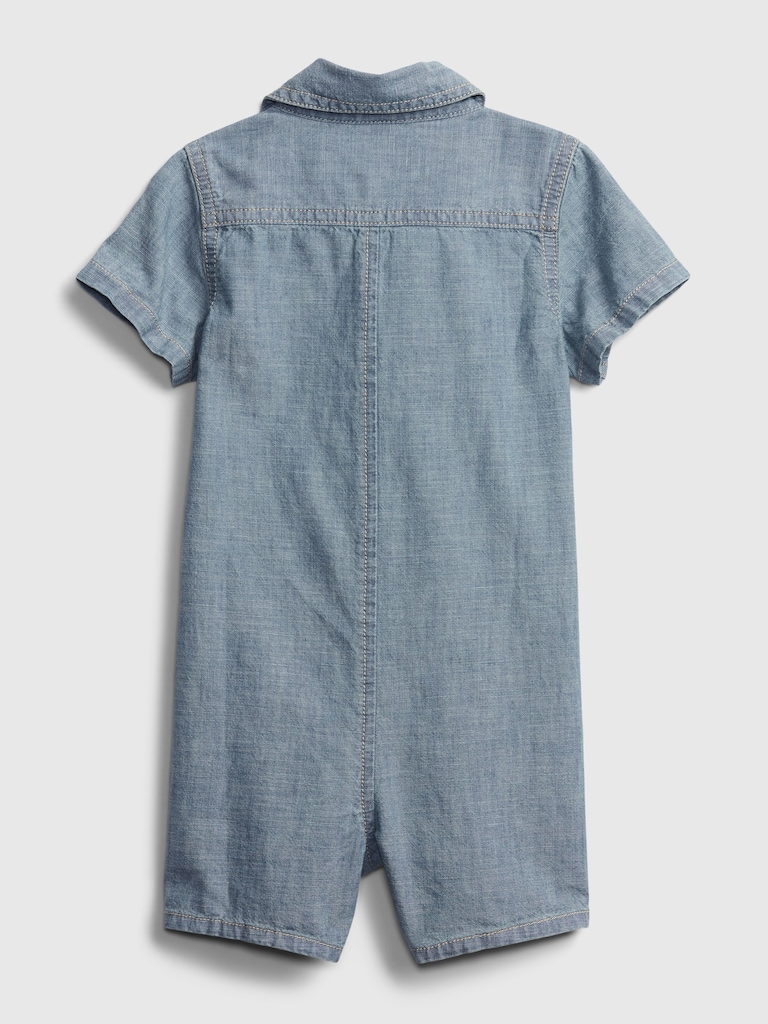 Baby Chambray Shorty One-Piece