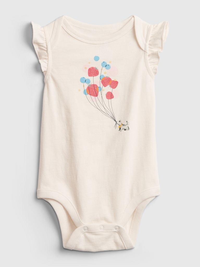 Baby Organic Cotton Flutter Bodysuit