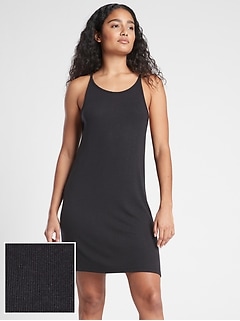 athleta black dress