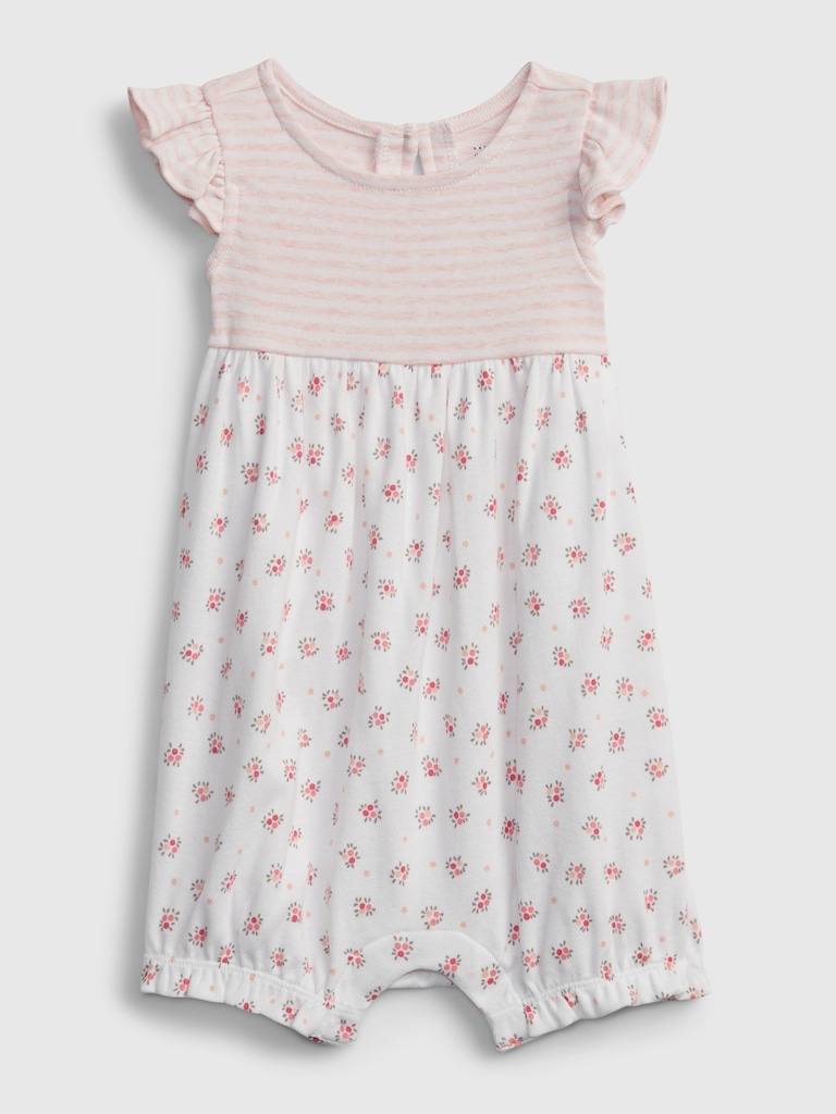 Baby 100% Organic Cotton First Favorite Shorty One-Piece