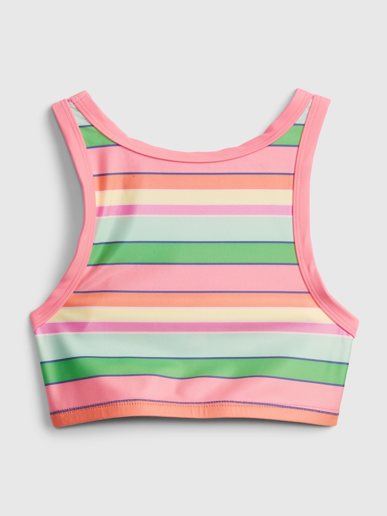 Kids Recycled Stripe Swim Tankini Top