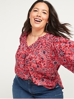 old navy plus size tops