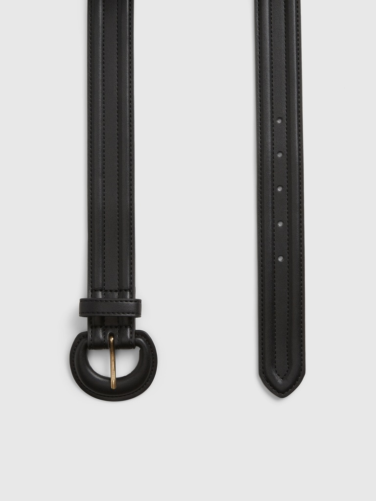 Puffed Leather Belt