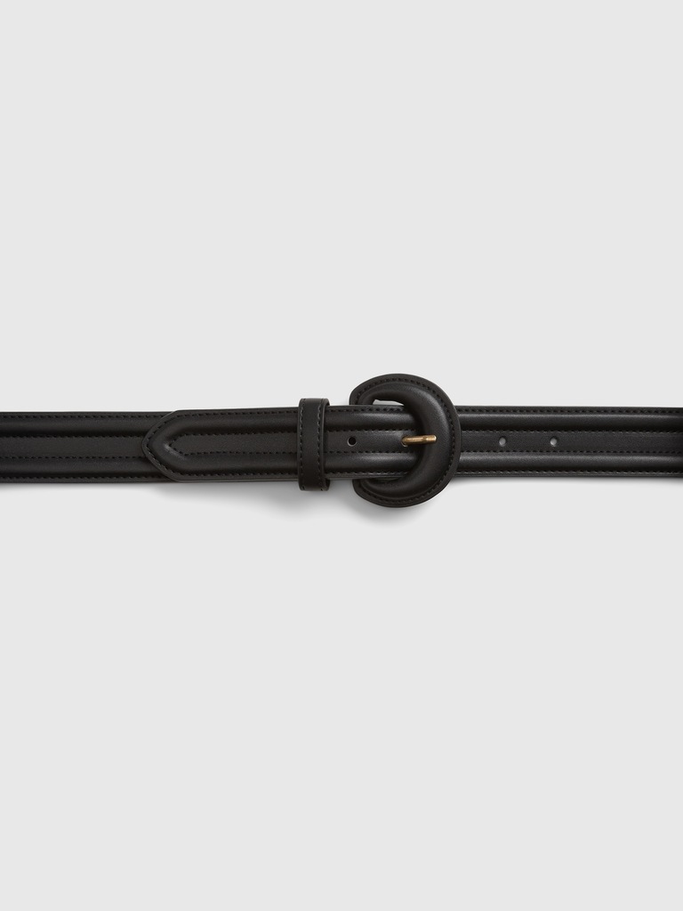 Puffed Leather Belt