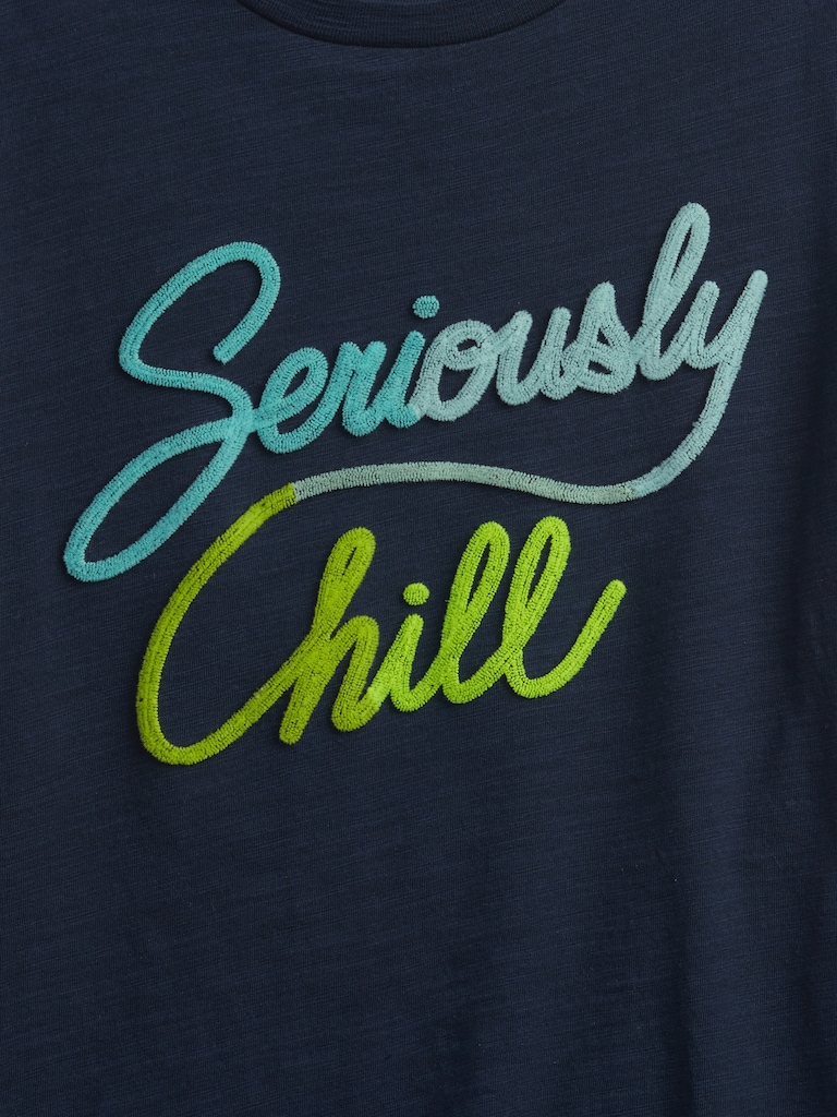 Kids Embroidered Graphic T-Shirt