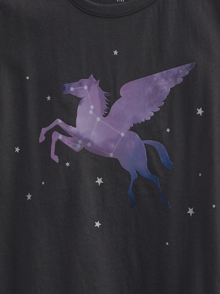 Kids Organic Cotton Interactive Graphic T-Shirt