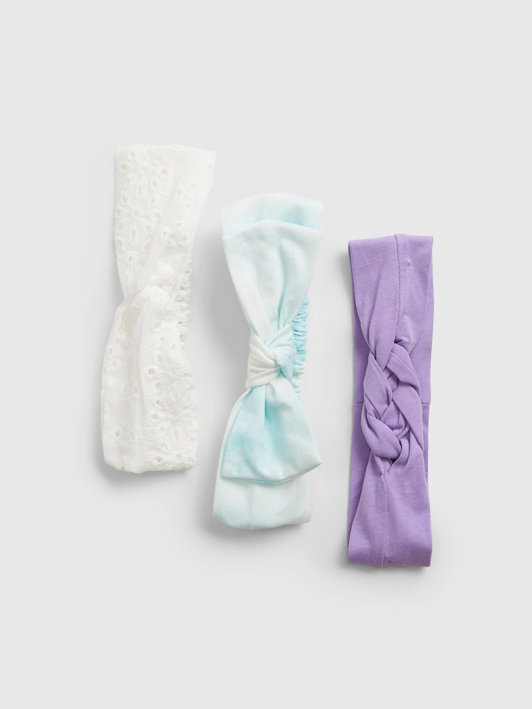 Baby 100% Organic Cotton Headband (3-Pack)