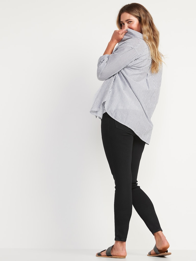 Maternity Rollover-Panel 360° Stretch Super-Skinny Jeans