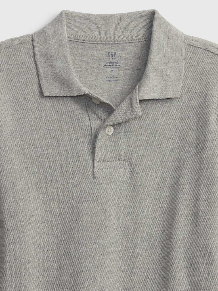 Kids Organic Cotton Uniform Polo Shirt