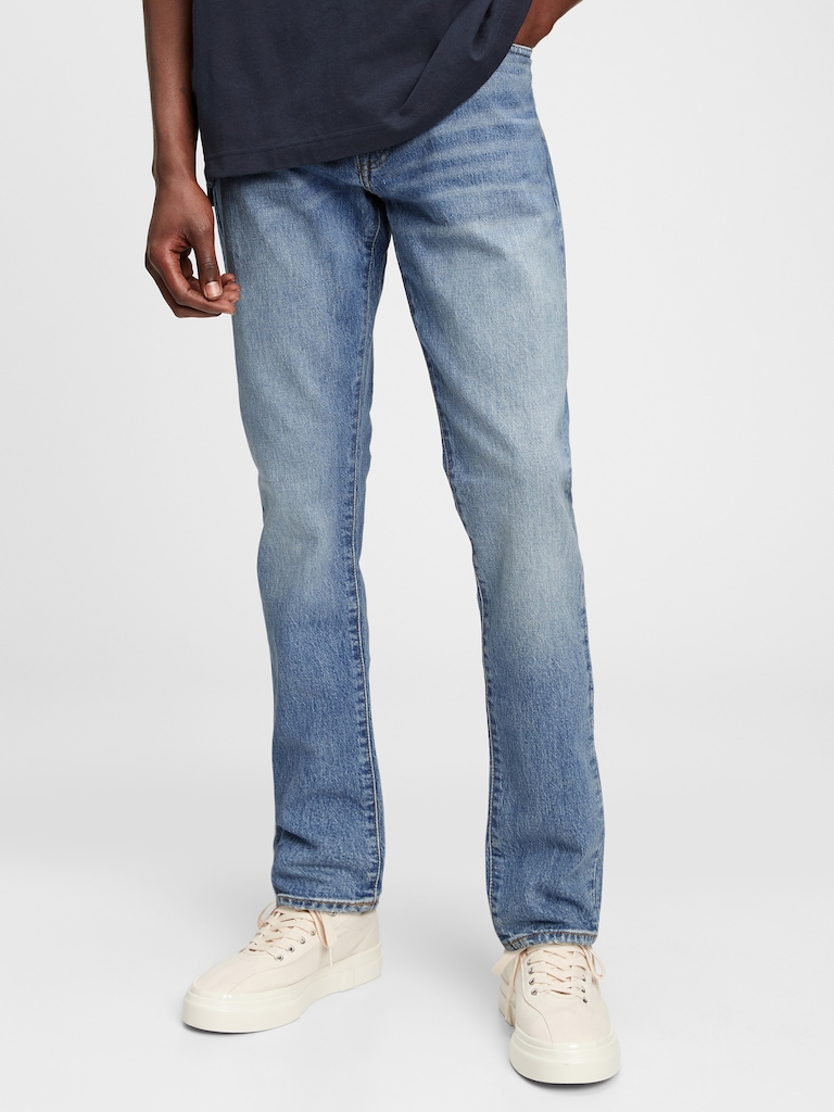 Slim Taper Straight Leg Jeans  With Washwell™