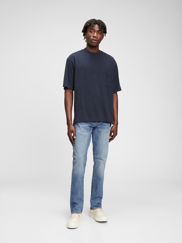 Slim Taper Straight Leg Jeans  With Washwell™