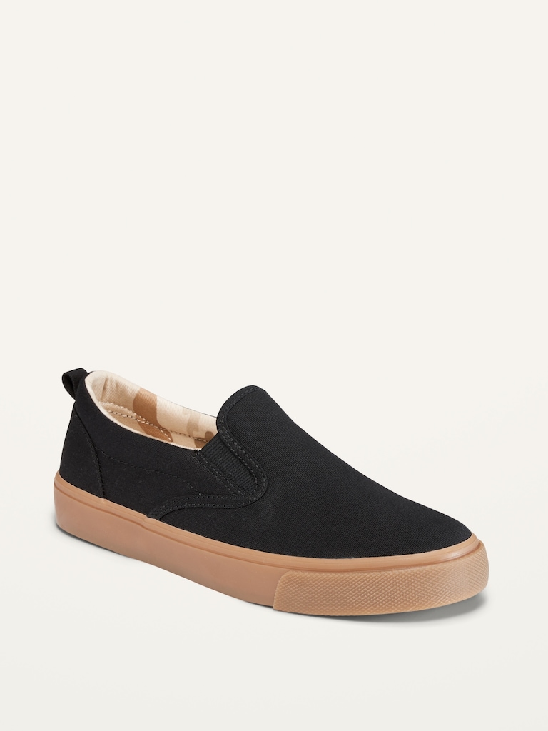 Gender-Neutral Canvas Slip-On Sneakers for Kids