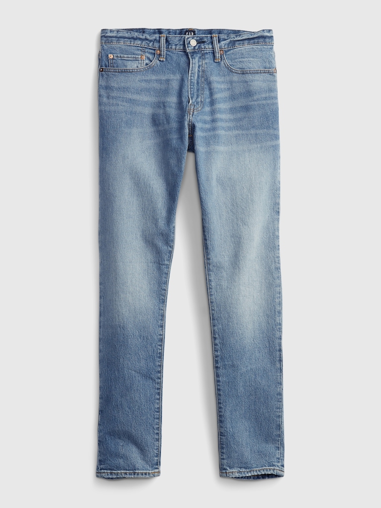 Slim Taper Straight Leg Jeans  With Washwell™