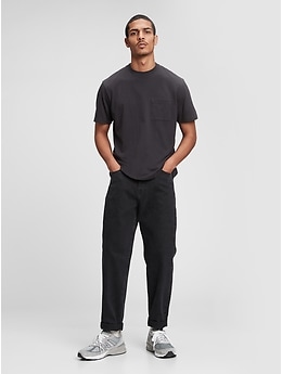 Gap Mens GapFlex Relaxed Taper Jeans with Washwell