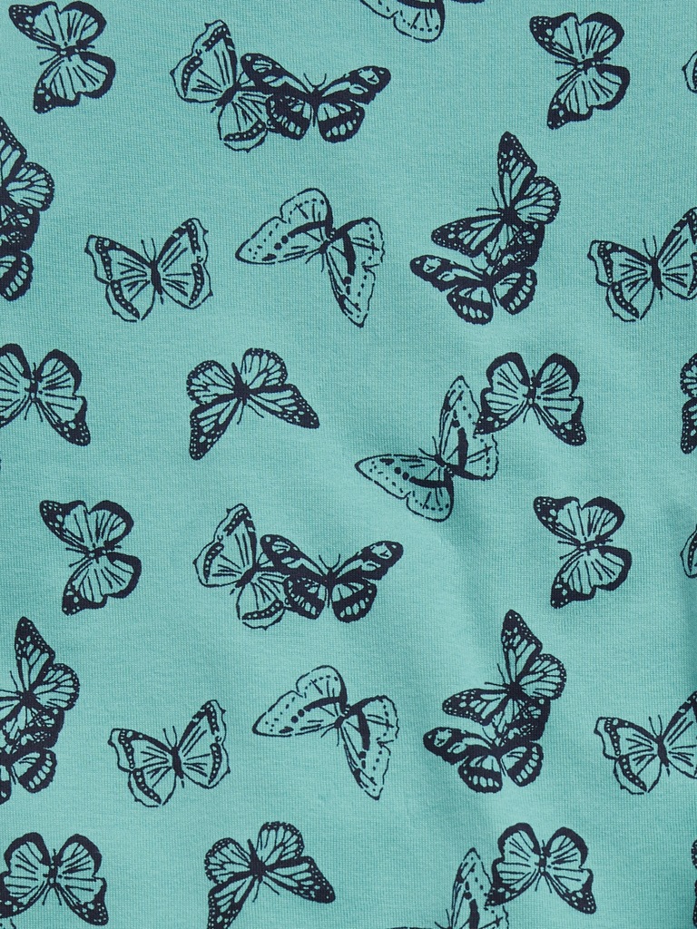 Kids 100% Organic Cotton Butterfly Graphic PJ Set