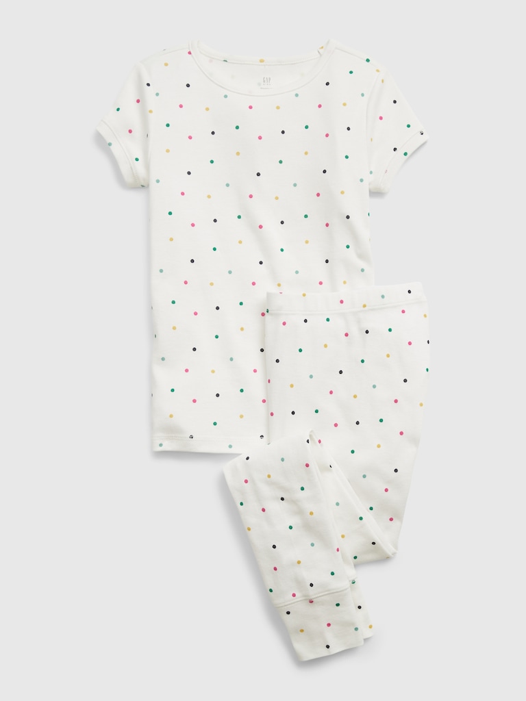 Kids Organic Cotton Polk-A-Dot PJ Set