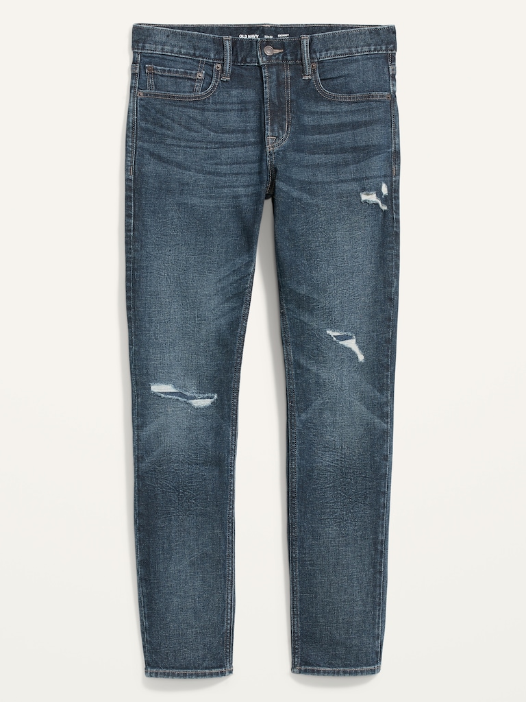 Skinny Built-In Flex Ripped Jeans