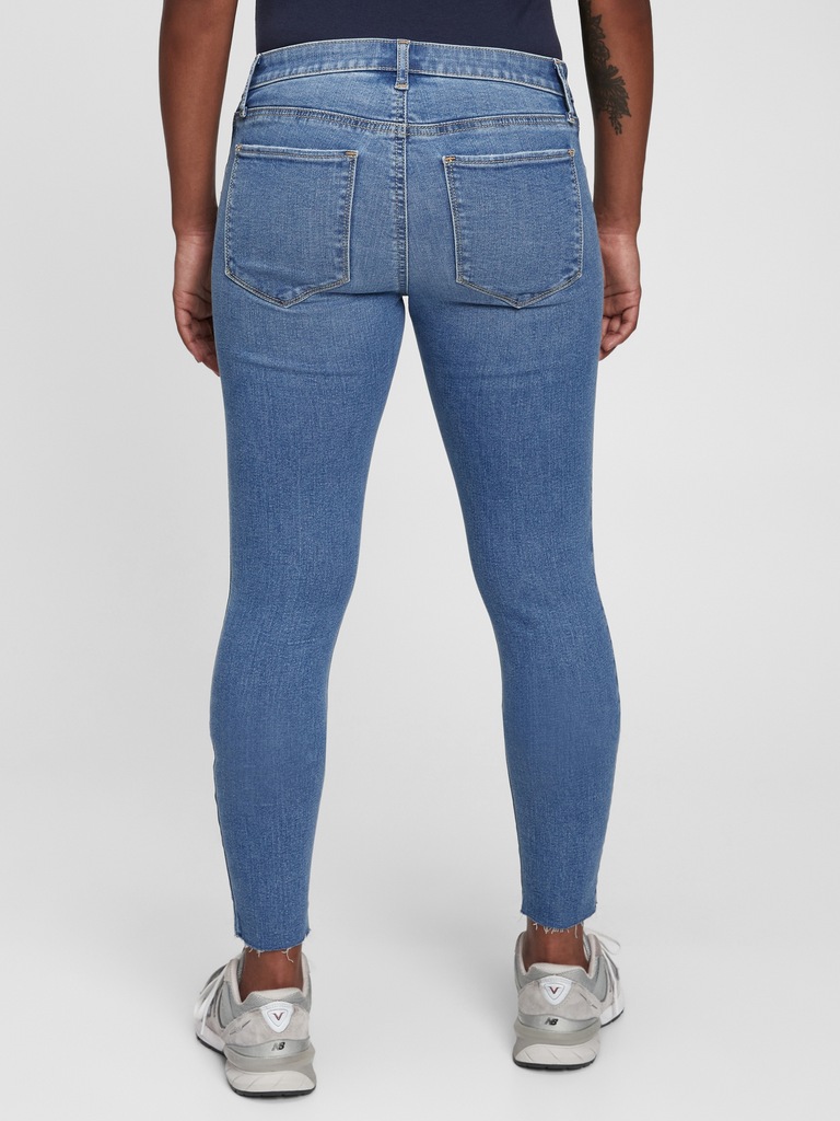 Maternity Inset Panel Favorite Distressed Jeggings