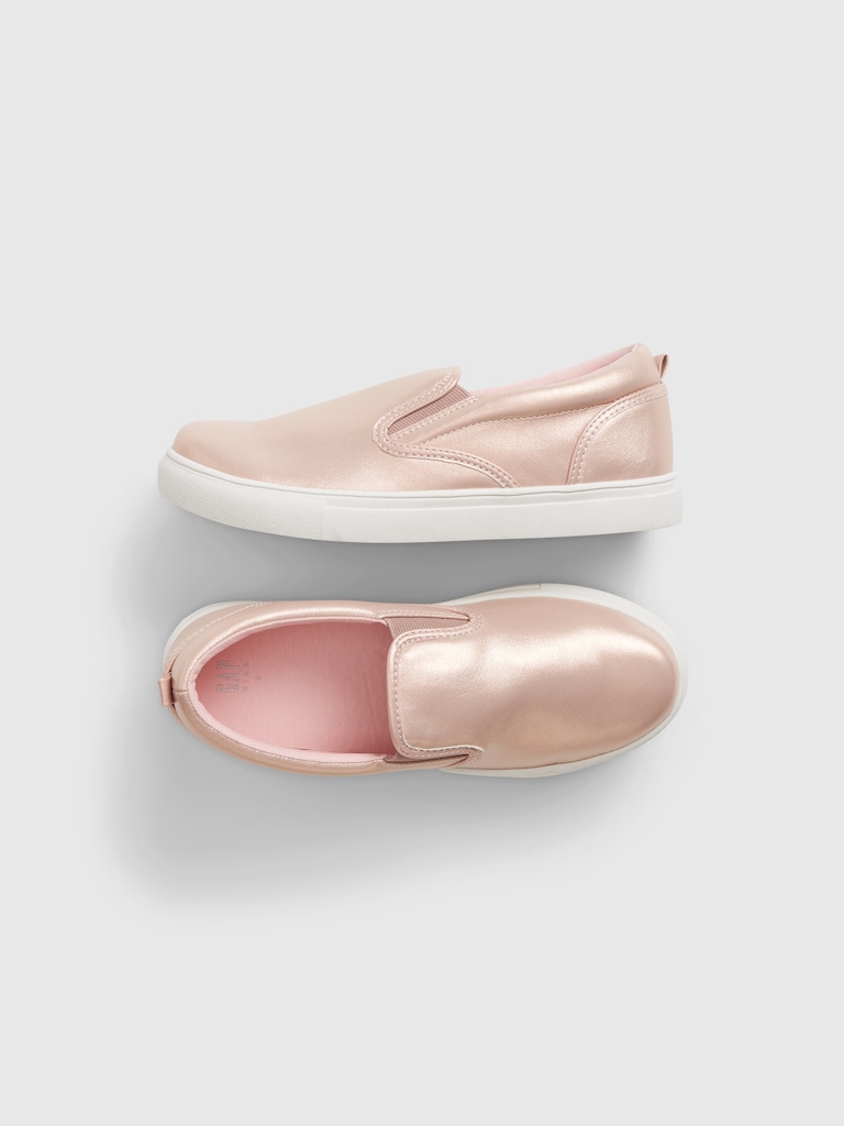 Kids Shine Slip-On Shoes