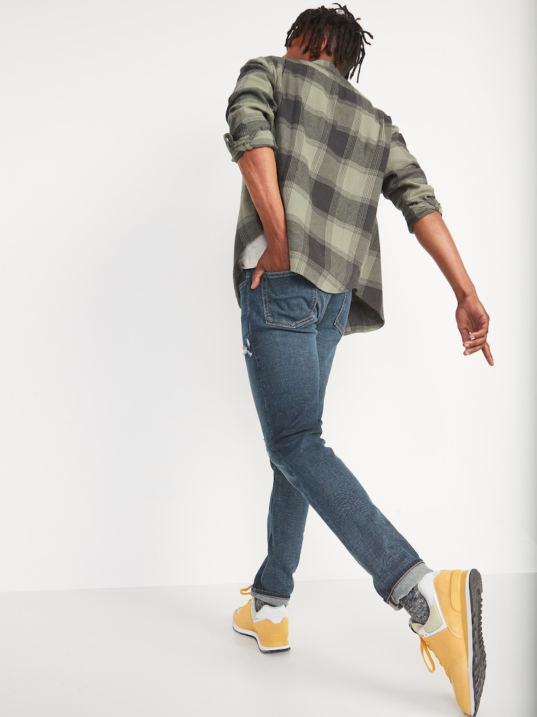 Skinny Built-In Flex Ripped Jeans